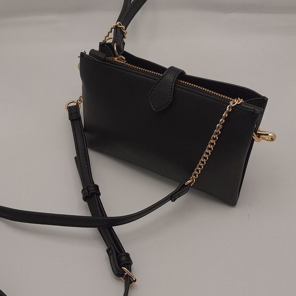 Womens Wristlet Crossbody Bag - A New Day™ Black - Picture 4 of 9